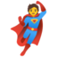 SUPERHERO emoji in Google's design style - Unicode 1F9B8