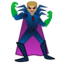 MAN SUPERVILLAIN emoji with medium-light skin tone skin tone