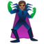 WOMAN SUPERVILLAIN emoji with medium skin tone skin tone