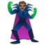 SUPERVILLAIN emoji with medium skin tone skin tone