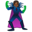 WOMAN SUPERVILLAIN emoji with medium-dark skin tone skin tone