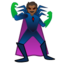 SUPERVILLAIN emoji with medium-dark skin tone skin tone