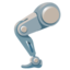 MECHANICAL LEG emoji in Google's design style - Unicode 1F9BF