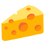 CHEESE WEDGE emoji in Google's design style - Unicode 1F9C0