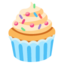 CUPCAKE emoji in Google's design style - Unicode 1F9C1