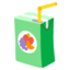 BEVERAGE BOX emoji in Google's design style - Unicode 1F9C3