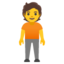 STANDING PERSON emoji in Google's design style - Unicode 1F9CD