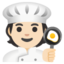 COOK emoji with light skin tone skin tone