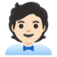 OFFICE WORKER emoji with light skin tone skin tone