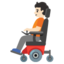 PERSON IN MOTORIZED WHEELCHAIR emoji with light skin tone skin tone