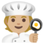 COOK emoji with medium-light skin tone skin tone