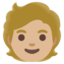 ADULT emoji with medium-light skin tone skin tone