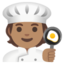 COOK emoji with medium skin tone skin tone