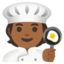 COOK emoji with medium-dark skin tone skin tone