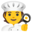 COOK emoji in Google's design style - Unicode 1F9D1-200D-1F373