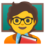 TEACHER emoji in Google's design style - Unicode 1F9D1-200D-1F3EB