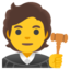 JUDGE emoji in Google's design style - Unicode 1F9D1-200D-2696-FE0F