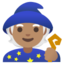 MAGE emoji with medium skin tone skin tone