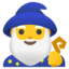 MAN MAGE emoji in Google's design style - Unicode 1F9D9-200D-2642-FE0F