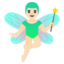 MAN FAIRY emoji with light skin tone skin tone