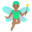 MAN FAIRY emoji with medium skin tone skin tone