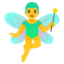 MAN FAIRY emoji in Google's design style - Unicode 1F9DA-200D-2642-FE0F