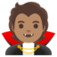 VAMPIRE emoji with medium skin tone skin tone