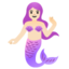 MERMAID emoji with light skin tone skin tone