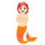 MERPERSON emoji with light skin tone skin tone