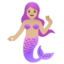 MERMAID emoji with medium-light skin tone skin tone