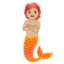 MERPERSON emoji with medium-light skin tone skin tone