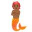 MERPERSON emoji with medium-dark skin tone skin tone