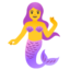 MERMAID emoji in Google's design style - Unicode 1F9DC-200D-2640-FE0F