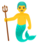 MERMAN emoji in Google's design style - Unicode 1F9DC-200D-2642-FE0F