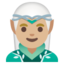 MAN ELF emoji with medium-light skin tone skin tone