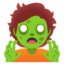 ZOMBIE emoji in Google's design style - Unicode 1F9DF