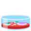 PETRI DISH emoji in Google's design style - Unicode 1F9EB