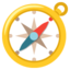 COMPASS emoji in Google's design style - Unicode 1F9ED