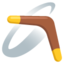 BOOMERANG emoji in Google's design style - Unicode 1FA83