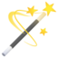 MAGIC WAND emoji in Google's design style - Unicode 1FA84