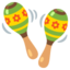 MARACAS emoji in Google's design style - Unicode 1FA87