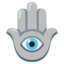 HAMSA emoji in Google's design style - Unicode 1FAAC