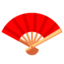 FOLDING HAND FAN emoji in Google's design style - Unicode 1FAAD