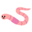 WORM emoji in Google's design style - Unicode 1FAB1