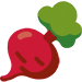 root vegetable emoji in Google's design style - Unicode 1FADC