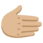 RIGHTWARDS HAND emoji with medium-light skin tone skin tone