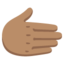 RIGHTWARDS HAND emoji with medium skin tone skin tone