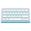 KEYBOARD emoji in Google's design style - Unicode 2328-FE0F