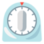 TIMER CLOCK emoji in Google's design style - Unicode 23F2-FE0F