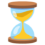 HOURGLASS WITH FLOWING SAND emoji in Google's design style - Unicode 23F3